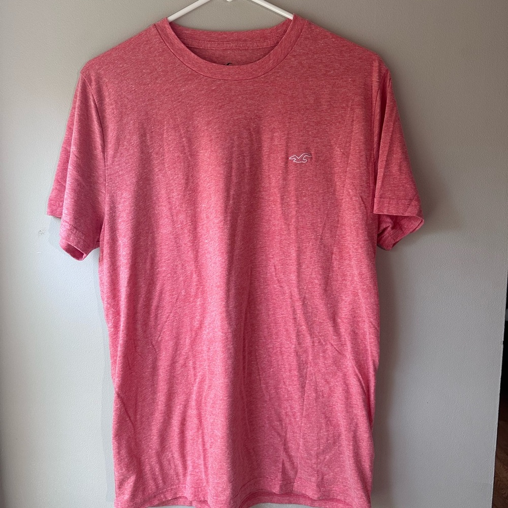 Hollister Red Short Sleeve Tee Casual Cotton